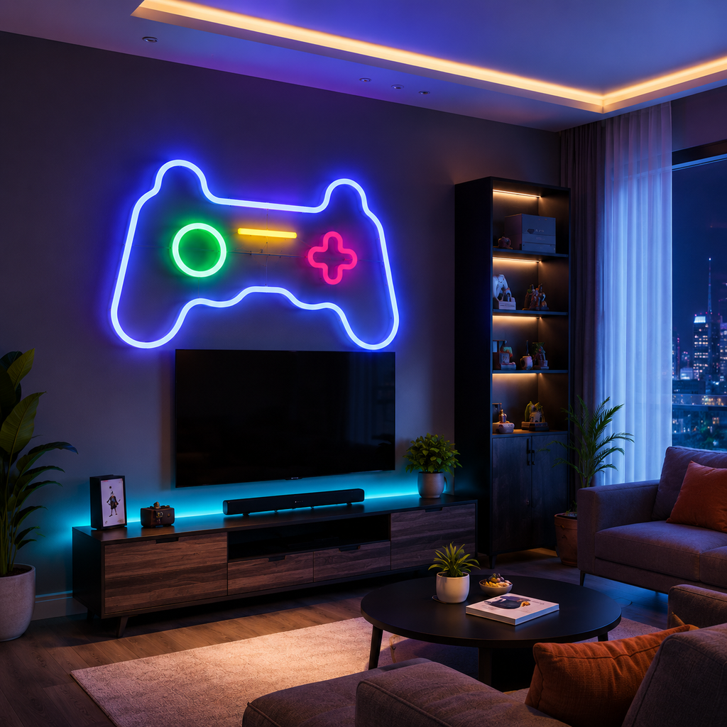 Game Controller LED Neon Light Sign