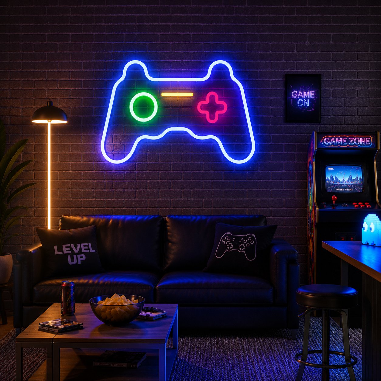 Game Controller LED Neon Light Sign