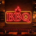 BBQ Neon Sign for Barbecue Restaurant Decor