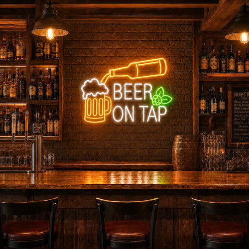 Beer on Tap Neon Sign