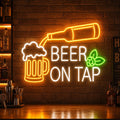 Beer on Tap Neon Sign