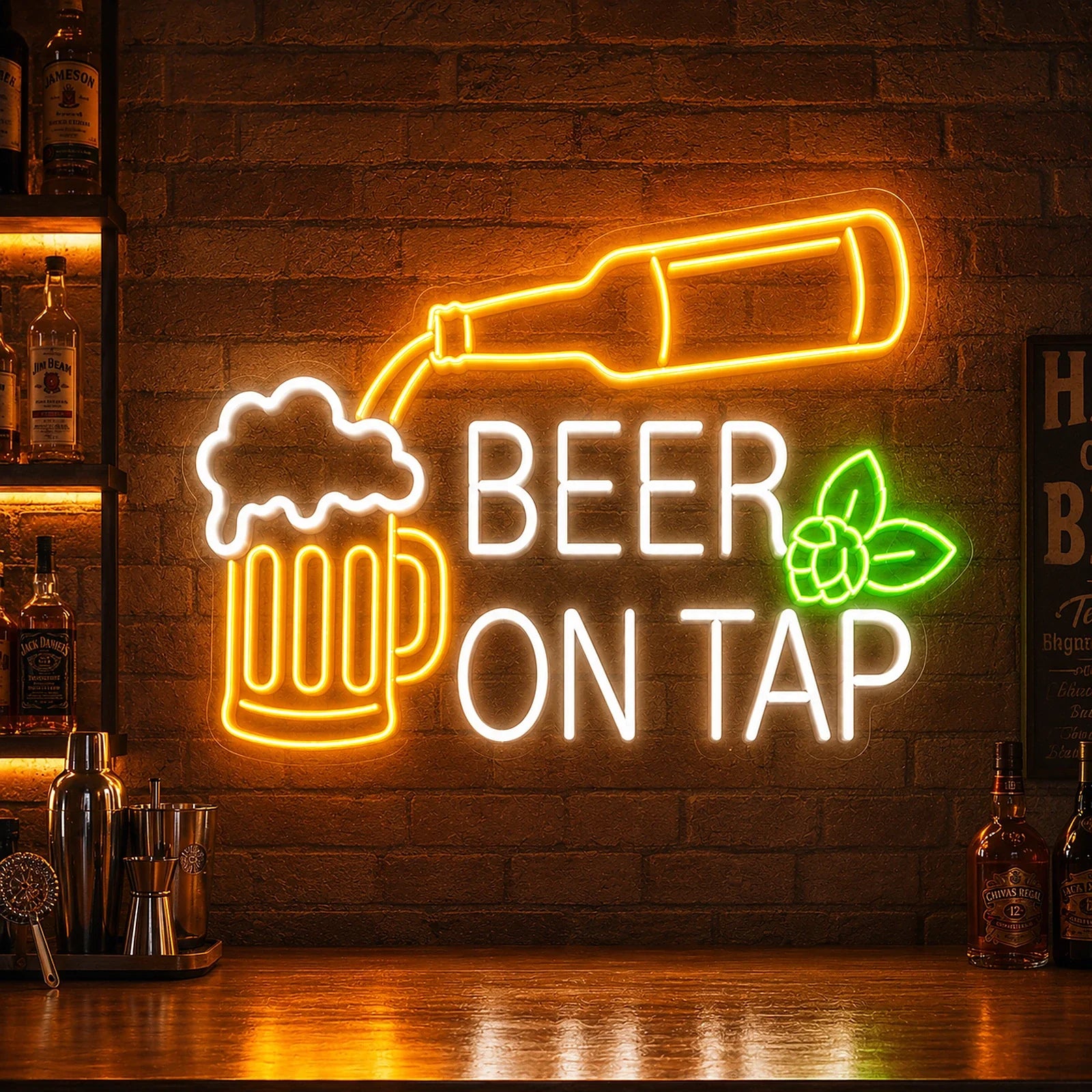Beer on Tap Neon Sign