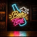 Beer Time Neon Sign