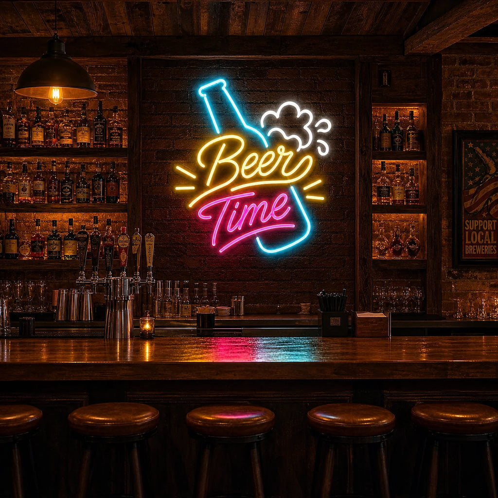 Beer Time Neon Sign