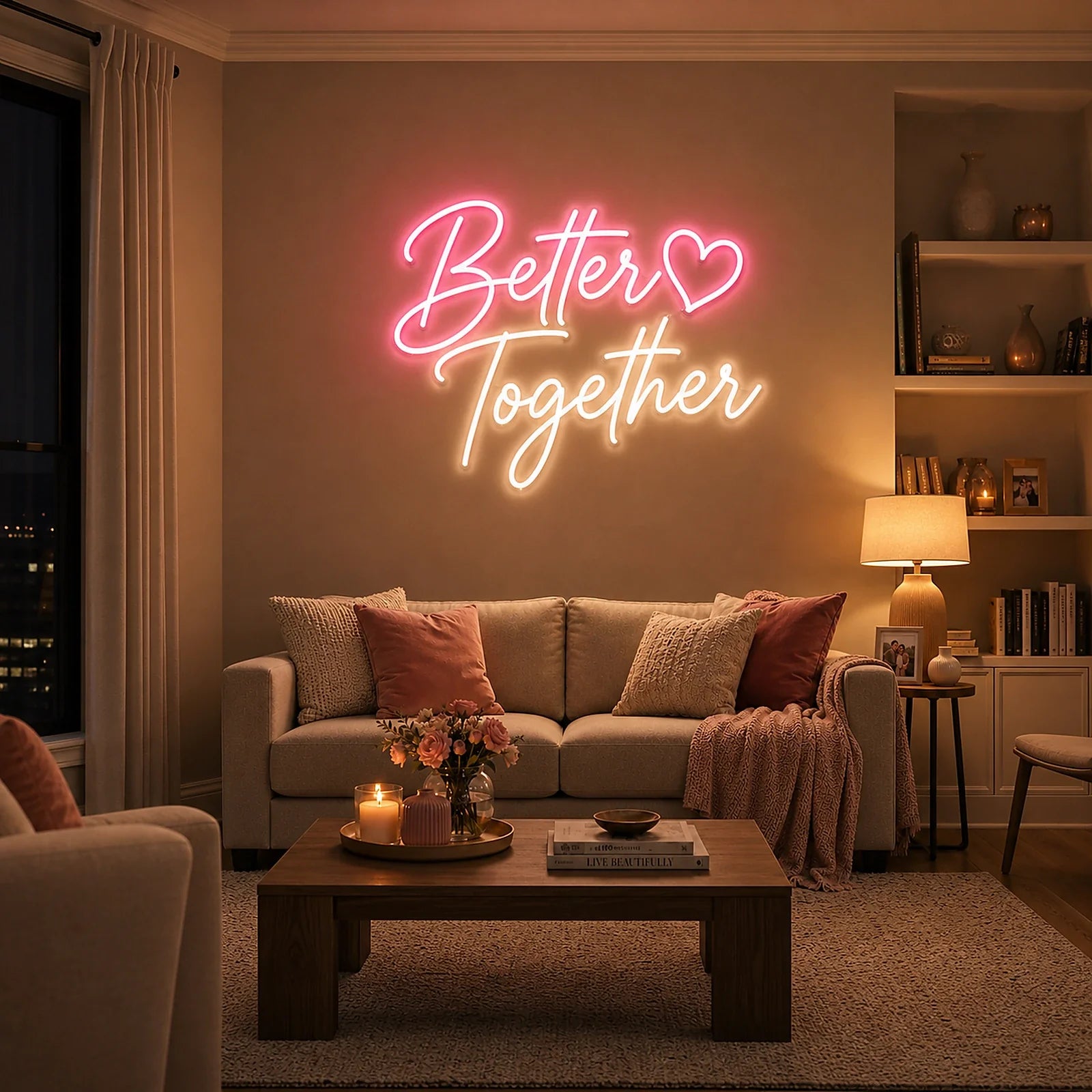 Better Together Bedroom Neon Sign