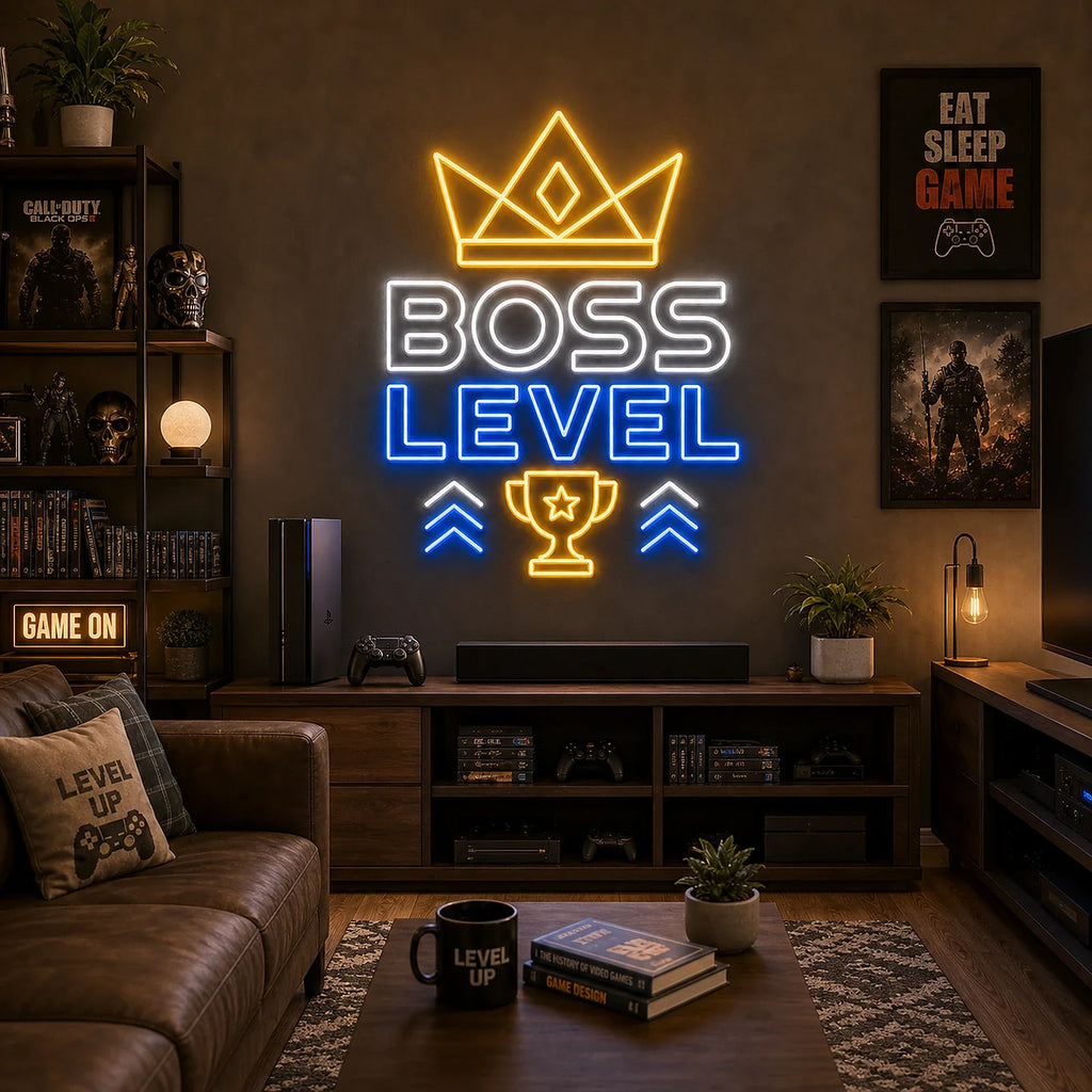 Boss Level LED Neon Sign