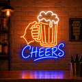 Cheers Beer Mug Neon Sign