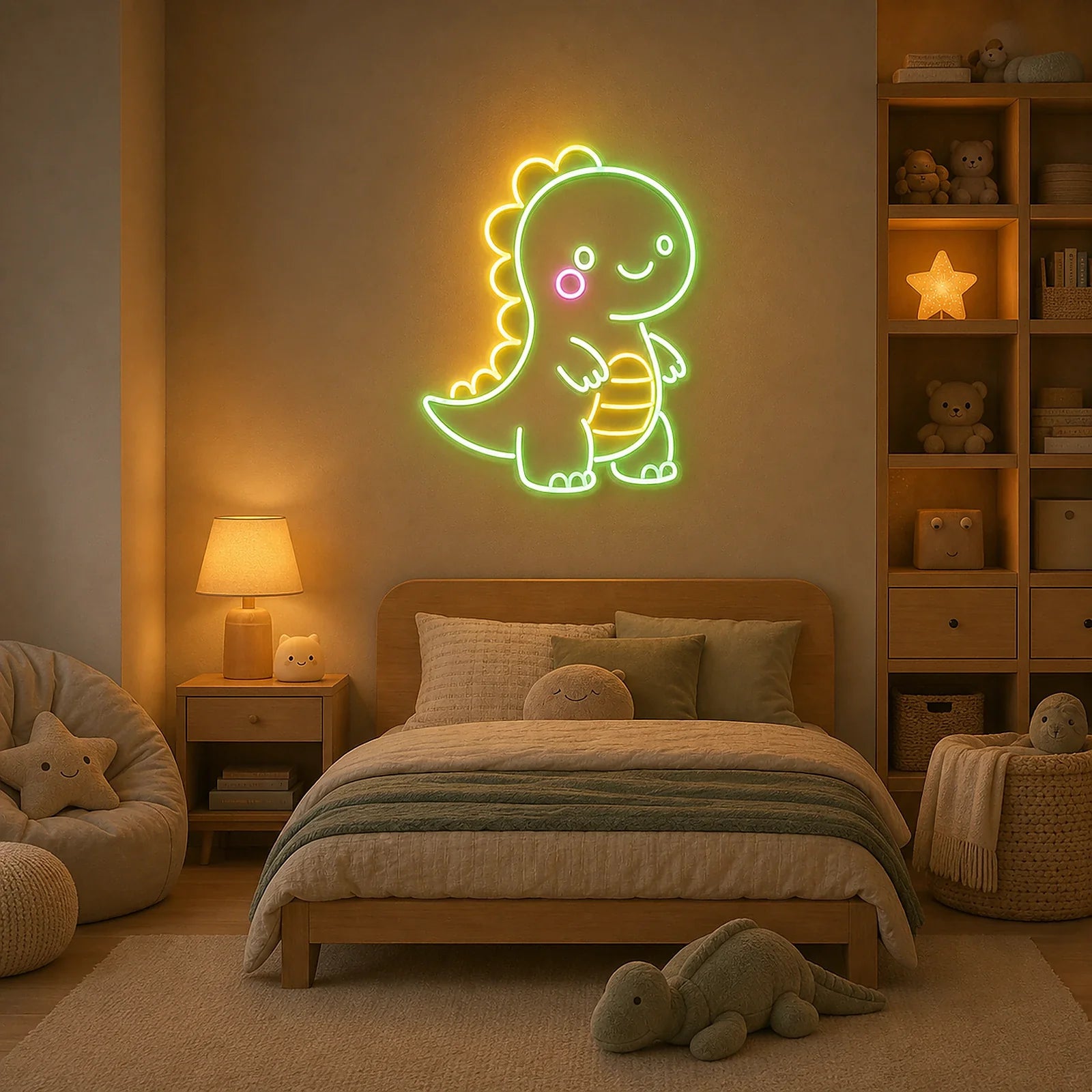 Dinosaur Kids Bedroom Neon Sign