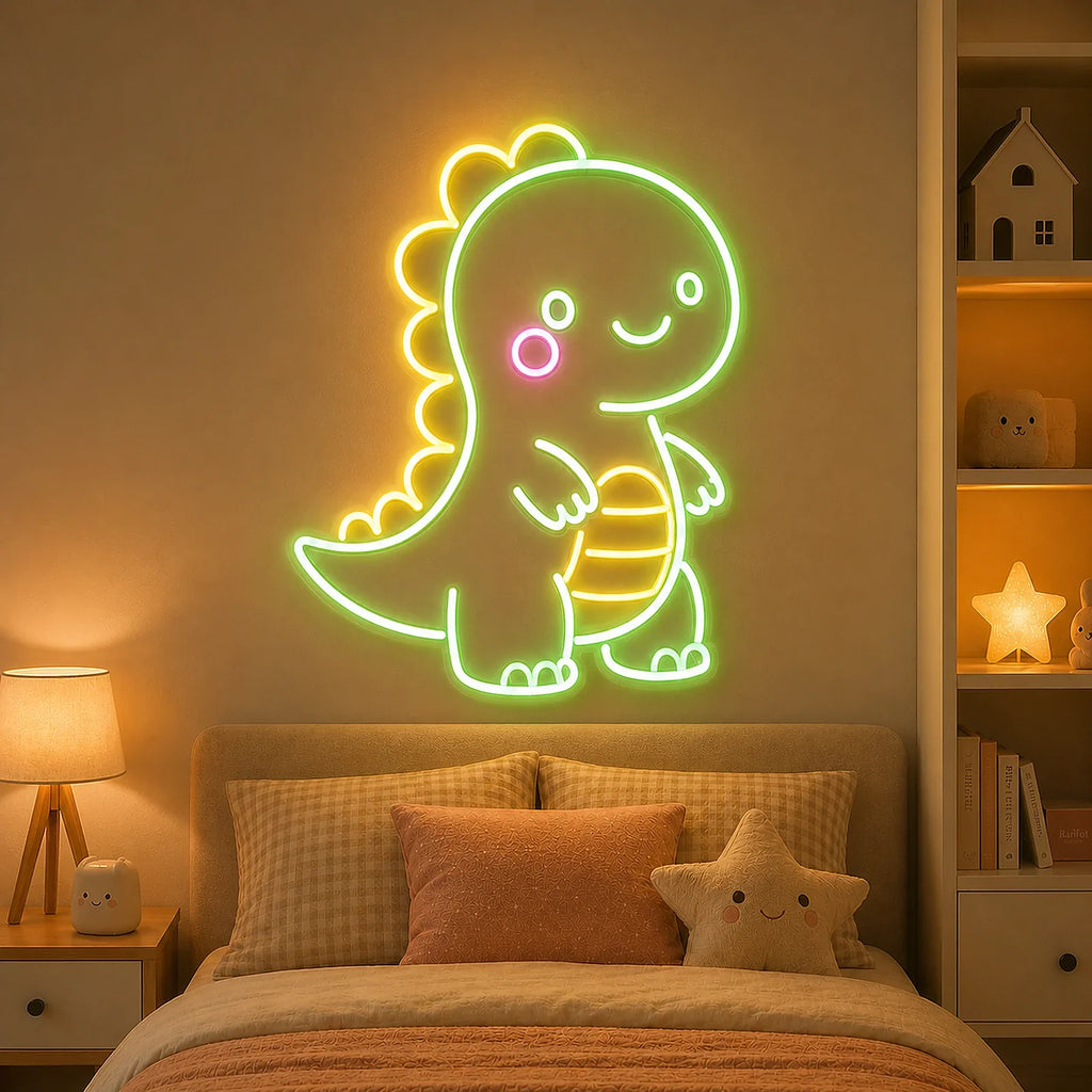 Dinosaur Kids Bedroom Neon Sign