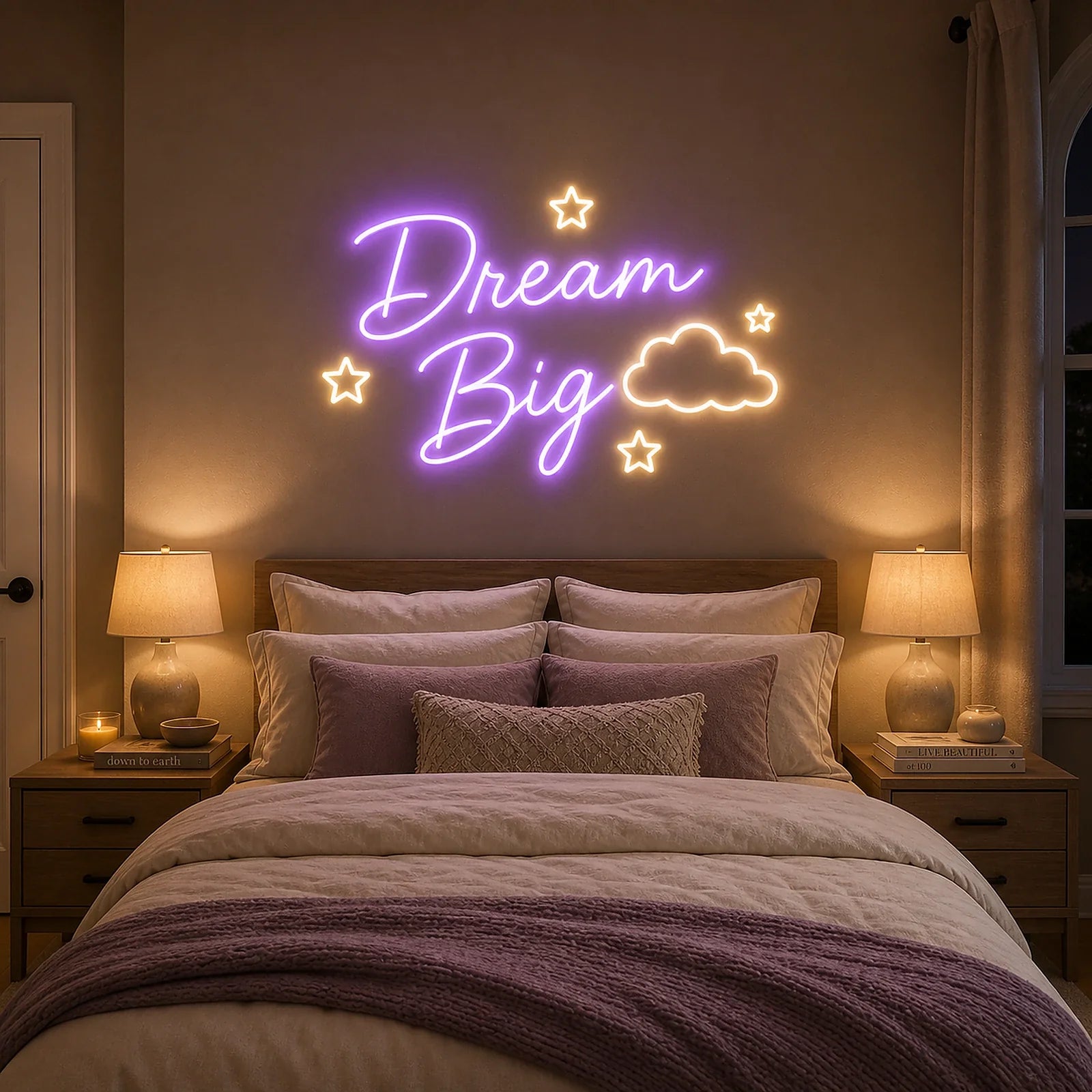 Dream Big Bedroom Neon Sign