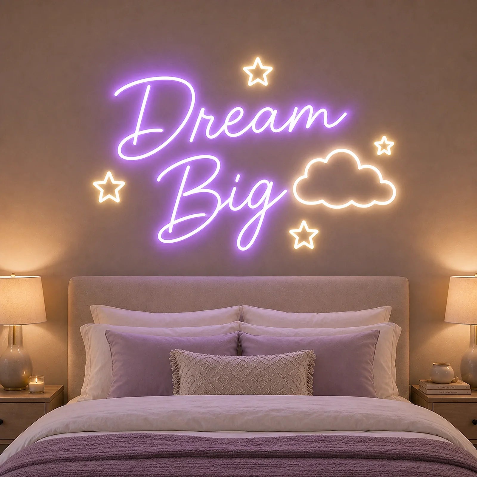 Dream Big Bedroom Neon Sign