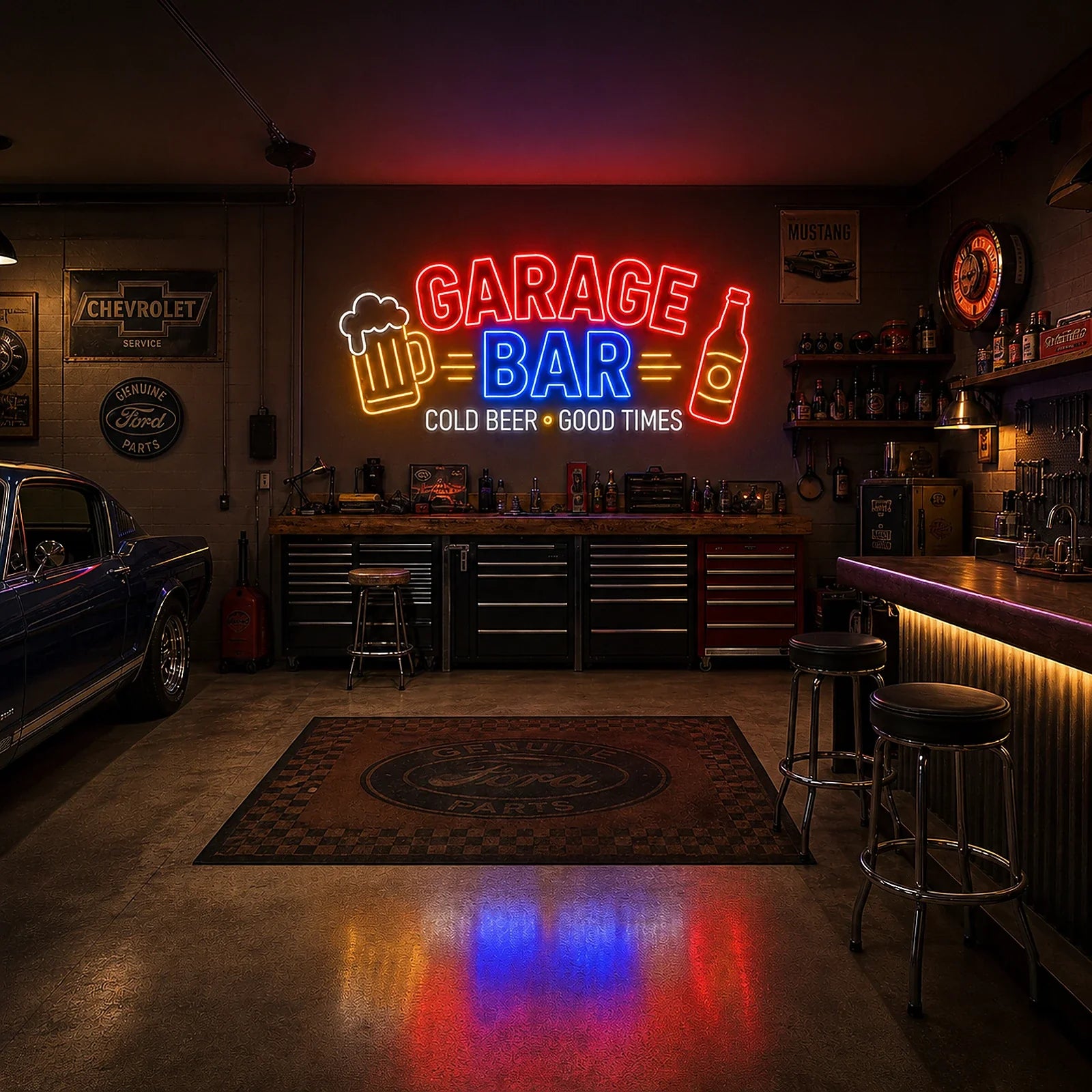 Garage Bar Neon Sign