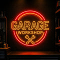 GARAGE Workshop Neon Sign for Mechanic Wall Decor
