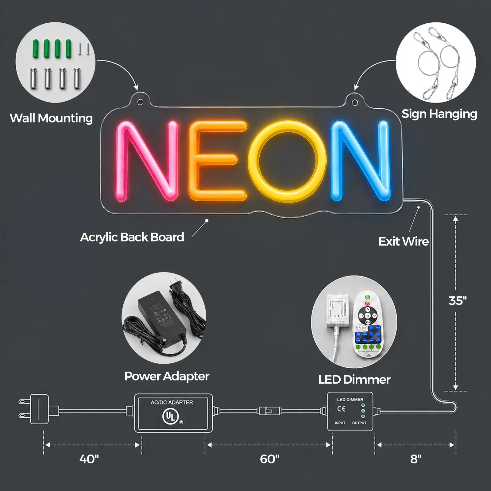 Here for the Beer Neon Sign