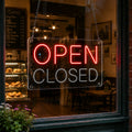 Open Closed Neon Sign for Business Door
