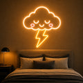 Cloud Lightning Bedroom Neon Sign