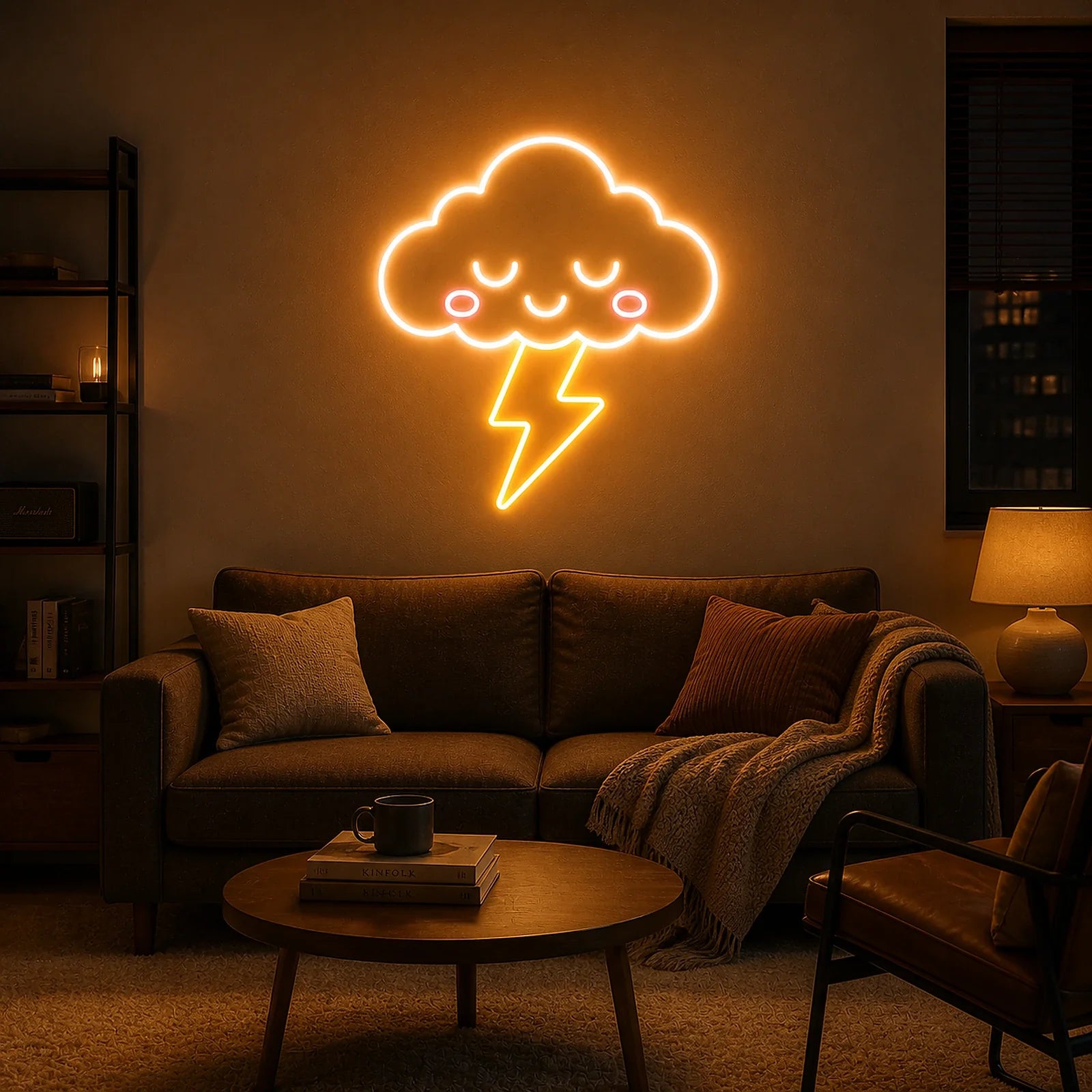 Cloud Lightning Bedroom Neon Sign